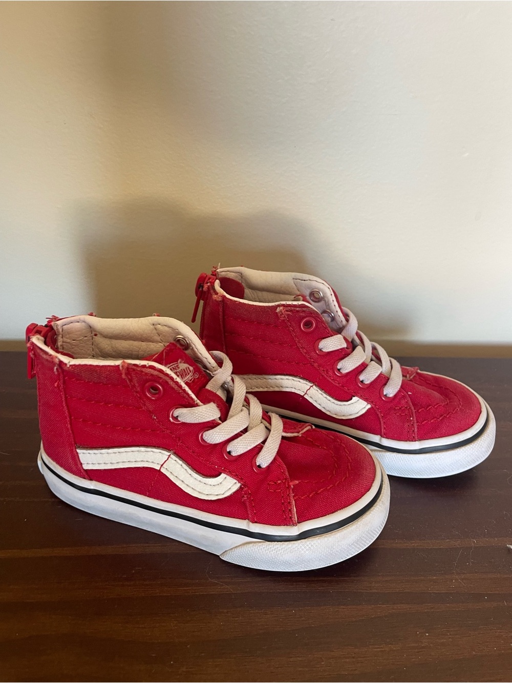 Vans Kids' Red Sk8-Hi Classic High-Top Sneakers